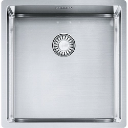 Franke Box stainless steel sink, BXX 210/110-40, manual valve