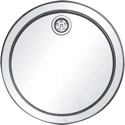 Franke round flat stainless steel sink, ROX 604