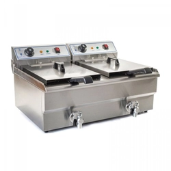 Freidora - 2 x 16 litros - 400 V ROYAL CATERING 10010010 RCSF-16DTH