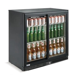 Frigider bar cu uși glisante duble, Arctic, 197L, negru, 220-240V/160W, 900x520x(H)865mm