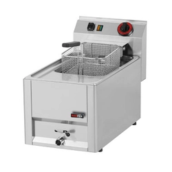 Friteuse 2x8L met tapkraan. 18 kg/u Redfox FE 60 ELT