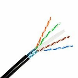 FTP kabel CAT6 Měď 100% 4*2*0.5 mm 24 AWG cívka 100 m