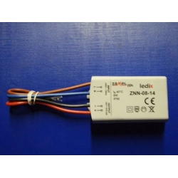 Fuente de alimentación LED de superficie 14V corriente continua 8W, tipo:ZNN-08-14