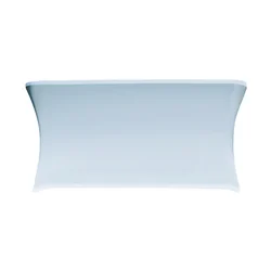 Funda para mesa rectangular, largo 182,9 cm, blanco