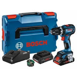 Furadeira sem fio Bosch GSR 18V-90 C com mandril 18 V | 34 Nm/64 Nm | Carbono sem escova | 2 x 4 Ah bateria + carregador | em L-Boxx