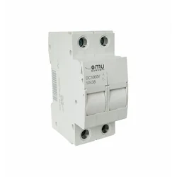 Fuse holder socket 10X38 DC1000V 2P 2 Cylindrical fuse pole