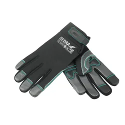 GANTS DE TRAVAIL, GANTS EN CUIR DE CHÈVRE DEDRA SAS+TOUS DED7105R09 REMPLISSAGE EN MOUSSE EVA, ROZM.9