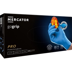 Gants Mercator gogrip en nitrile, taille M, bleu 50szt