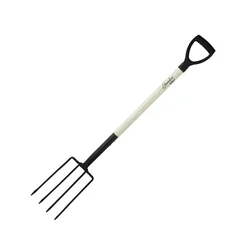 GARDEN DEDRA DIGGING FORK 80C017 WOODEN HANDLE, PLASTIC D-HANDLE, 120CM