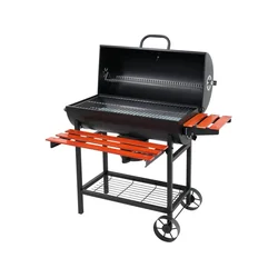 Garden grill with cover, charcoal grate, 3 shelves | 99908