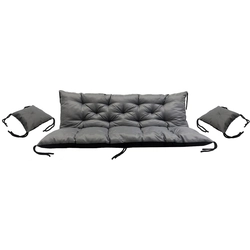 Garden set 100x60x50cm +2 waterproof gray cushions