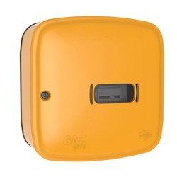 Gas box (cabinet).600x600x250 free-standing plastic yellow WEBA