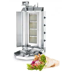 Gas Gyros Kebab Grill Brödrost 4-Palnikowy Hendi 226001