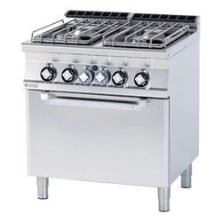 Gas kitchen with electric stove