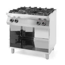 Gas stove 4-palnikowa Kitchen Line based on the open HENDI 227589 227589