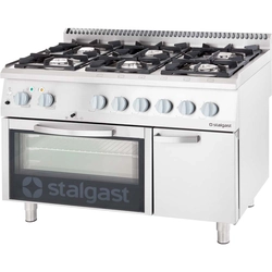 Gasfornuis 6 brander met elektrische oven 32.5kW (set) - G20