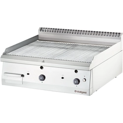 Gasgrillplaat, verchroomd, gegroefd, P 13 kW, U 230 V, G20