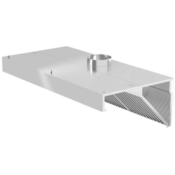 Gastronomic hood 110x130 Wall-mounted inclined Polgast 730_110x130