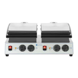 Gaufrier double pour 4 gaufres classiques 2x1500W RC-WMDS01