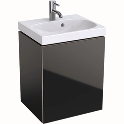 Geberit Acanto washbasin cabinet, 45 cm, Black