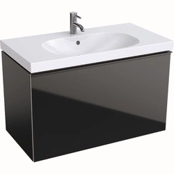 Geberit Acanto washbasin cabinet, 90 cm, Black