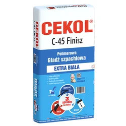 Gładź szpachlowa Finisz C-45 Cekol 20 kg