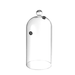 Glaskupol med ventilationshål, diameter 130 mm