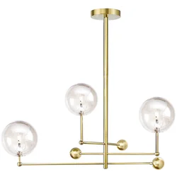 Glass Ball Pendant Lamp 3 pcs APP918-3CP Gold