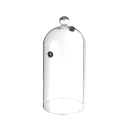 Glass dome for smoke guns, high