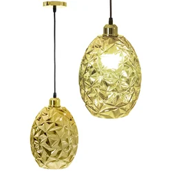 Glass pendant lamp APP565-1CP Gold