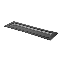 Glass tray GN 2/4 black