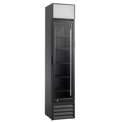 Glazed cooling cabinet SD217BE | 160l (RQ216-BLACK)