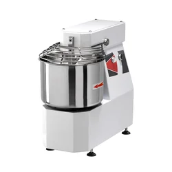 GMG - Mixer cu spirală 16 l / 12 Kg 230V - cu cap fix și bol - include cârlig, grilă, despărțitor de aluat și bol din oțel inoxidabil