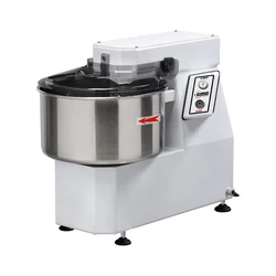 GMG - Mixer cu spirală 22 l / 18 Kg 400V - cu cap fix și bol - include cârlig, grilă, despărțitor de aluat și bol din oțel inoxidabil