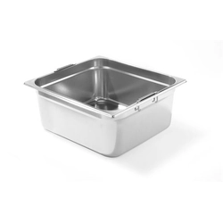 GN CONTAINER 2/3 WITH RETRACTABLE HANDLES - 354x325 mm