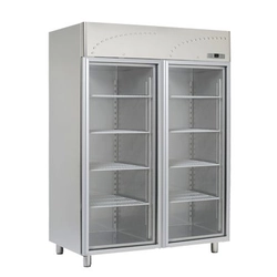 GN-Kühlschrank 2/1 | glasiert | 1300l | RM GASTRO LS-140SV