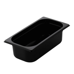 GNPC - 1/6-150 GN catering container made of black polycarbonate