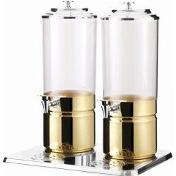 Gold beverage dispenser 2x7l INVEST HORECA AT90211-2