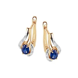 Gold earrings KZC6302S - Diamond
