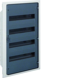 Golf flush-mounted switchgear IP40, transparent door,72 modular