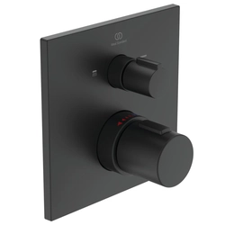 Горна част за смесител за вана-душ Ideal Standard, Ceratherm C100 Silk Black черен мат