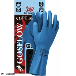 GOSFLOW - Guantes de protección de goma flocada - S-XL