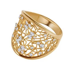 Gouden ring PXC6648 - Zirkonia