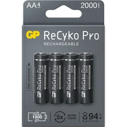 GP ReCyko Pro AA батерия / R6 2000mAh 4 бр.
