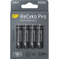 GP ReCyko Pro AA elem / R6 2000mAh 4 db.