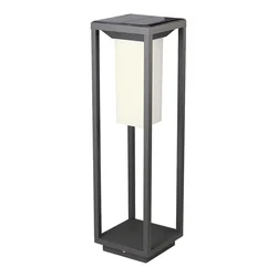 Grå Solar Bollard Lights - Samsung - IP65 - 2W- 280 Lumens - 3000K