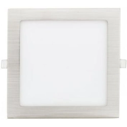 Greenlux GXDW207 Mat chroom inbouw LED paneel 90x90mm 3W dag wit