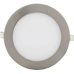 Greenlux GXDW209 Matēts hroms iebūvēts LED panelis 90mm 3W silti balts