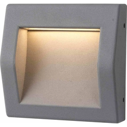 Greenlux GXPS064 LED vestavné svítidlo do zdi WALL 50 6W GRAY denní bílá
