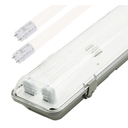 Greenlux GXWP211 LED stofdichte behuizing + 2x 150cm LED tl 23W daglicht wit + 2x 150cm LED tl 24W daglicht wit